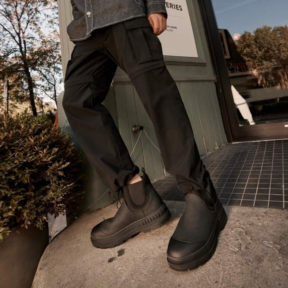 NWT Aldo Black Lousios Chelsea Rubber Boots Size 11 - Picture 1 of 12